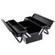 Deli Thickened Metal Toolbox Hardware Tool Portable Multifunction Storage Box Car Repair Tool Box 18-inch Two-layer Iron Box Toolbox DL6231