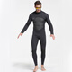 SBART 3MM diving suit one-piece thickened cold-proof and warm winter swimsuit deep diving snorkeling surfing sports fishing suit training suit 1070 men's black 3mm L