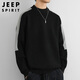 Jeep Spirit Jeep sweater men's winter knitted sweater men's jacket men's line clothes thick warm bottom shirt