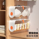 Huangsi wall-mounted storage box underwear, panties and socks storage three-in-one compartment drawer type socks, underwear and bra organization, underwear storage box, white