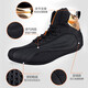 GINGPAI SPORT boxing shoes, low-top Sanda shoes, high-top fighting training shoes, wrestling shoes, boots, boxing shoes, women, adults and children, black 35