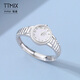 TTMIX platinum PT950 ring watch ring live platinum fashionable women's ring adjustable gift for girlfriend 4.1-4.3g
