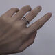 He Niang Open Ring Adjustable Ring Fashion New Style Student Men and Women Small Eye Ring Adjustable Size