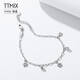 TTMIX platinum bracelet for women PT950 platinum star cross buckle chain fashion jewelry for girlfriend 4.8-5.0g 16+3cm