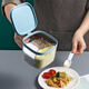 Jingling multi-grid seasoning box salt shaker three-compartment all-in-one set plastic household kitchen seasoning MSG storage box seasoning jar thickened square 3 compartments white main picture