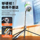 Coolmeng [con control remoto de Bluetooth] Selfie Stick Tripod Teléfono móvil Broadcast en vivo 360 Artefacto giratorio Escritorio portátil Portable Multifunción Al aire libre Anti-Shake adecuado para Apple y Huawei Android Black Light Model [Soporte de triángulo integrado 丨 Tiangle] Douyin Control remoto + Bluetoth Remote Control remoto