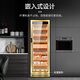 CIGARLOONG CL-188C2 cigar cabinet humidifier natural cedar wood liner with WiFi fingerprint password lock water ion removal of ammonia alcohol constant temperature and humidity double door large capacity cigar and red wine cabinet rose gold burr pattern cedar wood liner model ammonia purification + WiFi + password lock