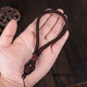 Qindu handle piece lanyard braided toy pendant rope jade toy hand rope car key lanyard ht coffee color