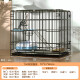 Hanhan pet folding cat cage square tube cat cage with toilet cat villa kitten adult cat cattery cat nest double layer cat cage black 700 double layer