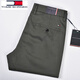 Tommy Hee Kelly Tommy Tommy Casual Hosen Herren Sommer Dünn 2024 Neue Straight Business Hosen Lange Hosen Männer 9901 Khaki + 7701 Marine Blue 2 33