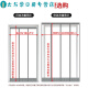 Baishengniu door curtain, winter warmth, windproof, air-conditioning, no punching, home windshield plastic, transparent magnetic bedroom crystal partition curtain, height 1.95 meters, width 30 cm, thickness 2.0, free keel weight plate