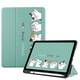 zoyu iPad11保护套带笔槽2025新款11英寸A16芯片适用苹果iPad10第十代平板三折软壳全包防摔卡通可爱 欢乐时光【配钢化膜】 2025款iPad11【A16芯片】/第十代