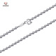 Aido Diamond Platinum Ball Necklace Men's pt950 Platinum Atmosphere Smooth Buddha Beads Thick Plain Chain Weight 35-37g Long 59-61cm Thick Approximately 5.0mm