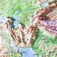 China-Karte 3D dreidimensionale konkave und konvexe geografische Karte, topografische Provinzkarte, Wandkarte 2025, topografische Weltkarte, ca. 1,26 x 0,9 Meter