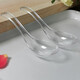 Shenfu disposable spoon plastic thickened spoon spoon dessert spoon hardened individually packaged transparent crystal spoon 100 pieces buy 200 pieces and add 50 pieces