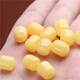 Guanpu Pavilion Fat Dong Lai's same style beeswax bucket beads single natural chicken fat yellow and white nectar old wax old type beads pier button button article old beeswax 10x8mm old type beads one