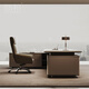 Jianbang High-end Light Luxury CEO Desk Chairman Luxury Desk Office General Manager Executive Desk Modern Boss Desk Master-level Design 3.8 Meter CEO Desk