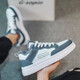 Trendy men's shoes, autumn and winter sports and leisure shoes for men, 2024 new sneakers, all-match heightening, small white trendy shoes, plus velvet cotton shoes, white gray plus velvet style Z1105 42