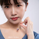 Hai Tong Jiu Zi Li Huo Nian Large Particles Perfect Round Freshwater Pearl Pendant Single Feminine Four-Leaf Clover Purple Necklace Gift Minor Flaws 10-11mm