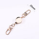 
Kafus Small 2.0 All Metal Retractable Cuff Two-End Double Cuff Easy-Tight Cuff Zinc Alloy Easy-Tight Card Cuff Cuff Cuff Cuff Card Extension Cuff Double Keychain Accessories Customizable Drop Shape 9922 Gold Retractable Cuff + Smiley 1