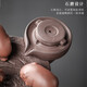 Yuxuan purple clay tea pet backflow incense burner ornaments piggy drinking water handmade cute mini wealth-seeking pieces tea table tea play blessing pig backflow incense burner--time comes and turns
