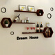Anfennu wall rack without punching wall hanging bedroom living room bedroom wall hanging rack Package M (paint-free plate)