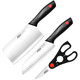 爱仕达（ASD）刀具套装锋掣系列菜刀厨房三件套切片刀熟食刀剪刀RDG03H1WG