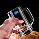 Ocean imported crystal transparent glass tea cup beer cup with handle large draft beer cup home hotel Munich large Munich 640mL