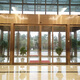 Face fingerprint password swipe card glass sensor door office building shopping mall hotel automatic sensor glass door manufacturer gray