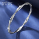 Shengshi Qiyuan platinum bracelet for women pt950 platinum bracelet with curly grass pattern Möbius ring bracelet, high-end bracelet, inner diameter 50mm, weight 21-22g, thickness about 3.6mm