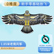 Sound en direct Eagle Kite Enfants adultes Weifang Kite Super Large Breeze Easy Fly Kite Reel Outdoor Parent-Child Boy and Girl 1,8 mètres Eagle Kite + 300 mètres Wael Wheel