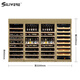 SILIWERE/SILIWERE red wine cabinet, constant temperature wine cabinet, customized wine cabinet, large wine cabinet, double door wine cabinet, customized wine cabinet, width 3200, depth 450, height 2200, champagne gold, 1000L exclusive version