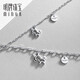 Ming brand jewelry platinum necklace Pt950 white gold cute unicorn chain clavicle chain women's model BFR0084 about 42+3 cm about 6.07 grams