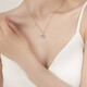 Mansheng Eucalyptus and Bird Necklace Women's Pendant Clavicle Chain Practical 520 Valentine's Day Birthday Gift for Girlfriend and Wife Necklace Butterfly Gift Box