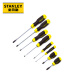 Stanley precision screwdriver 8-piece set manual chromium vanadium steel rubber handle magnetic screwdriver anti-rust and anti-corrosion STHT92004-8