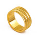 Qian Xinrui gold ring new fashion pure gold 999 frosted couple ring closed ring simple tail ring private customization 10g 8mm face width 18