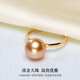 Haitong selected thick gold simple South Sea gold beads and pearl ring for women Jian Jie 18K gold seawater pearl ring S grade/almost flawless 10-11mm thick gold (No. 14 ring)