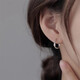 Xinshe S999 Silver Mobius Earrings for Women 2025 New Light Luxury Earrings Simple High-end Earrings Earrings Gift Pair + Gift Box Packing