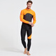 SBART 3MM diving suit one-piece thickened cold-proof and warm winter swimsuit deep diving snorkeling surfing sports fishing suit training suit 1070 men's orange 3mm 2XL
