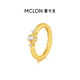 Manka Dragon Spirit Snake Pearl Gold Ring Female Snake Year Simple Zodiac Pure Gold Priced Premium Gift 15# Including labor cost 299 yuan/g 1.63g