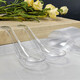 Shenfu disposable spoon plastic thickened spoon spoon dessert spoon hardened individually packaged transparent crystal spoon 100 pieces buy 200 pieces and add 50 pieces