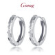 GsunG platinum earrings for women PT950 new earrings and buckles platinum simple shiny earrings women's fashion priced by the gram contact customer service before bidding for gold price