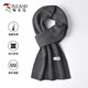 Woodpecker (TUCANO) Woolen Scarf Men's Autumn and Winter Solid Color Casual Versatile Long Warm Korean Style Simple New Year Christmas Birthday Gift Gray