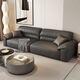 Italian minimalist cowhide sofa genuine leather home modern simple sofa large and small apartment leather art sofa living room straight row selected anti-fouling cat scratch leather 1.25m single seat multi-color optional