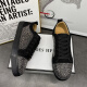 
Feilixidi internet celebrity same style hot diamond casual shoes 2024 lace-up low-top shoes for men versatile fashion red-soled men's shoes 9913 black 38