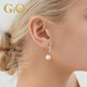 GiO Jewelry Akoya Seawater Pearl Earrings 18K Gold Mother-of-pearl Earrings A Multi-Wear Birthday Gift for Your Girlfriend Flawless 18K Gold Pearls 8.5-9mm