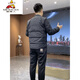 Vogelscheuche 9901 Herbst- und Winter-Herren-Dünn-Hemd-Hemd-Down-Jacke für Männer schlanker Winter warm warm warm außen mit mehrfacher Tendenzschwarz L (115jin [Jin gleich 0,5 kg] oder weniger