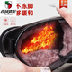 西域骆驼棉鞋男2024新款冬季加绒加厚保暖中老年爸爸鞋真皮休闲高帮棉皮鞋 普通羊毛羊绒9866黑色-骆驼官方 38