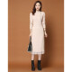 Oasi Mai knitted dress autumn and winter early autumn women's coat long lace sweater skirt over the knee autumn trend GGZ85580 wheat gray one size