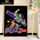 奈趣玩具总动员巴斯光年数字油画diy填充填色手工绘画画卡通装饰挂画 qx14223 30*40cm加厚实木内框+精美外框(
